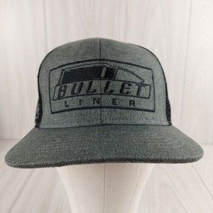 Bullet Liner Accela Trucker Hat Cap Mesh‎ Snapback Adjustable Gray